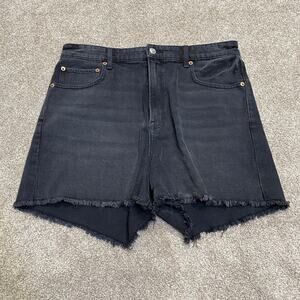 Edgy Festival American Eagle highest rise 90s boyfriend shorts 12 Raw Hem denim